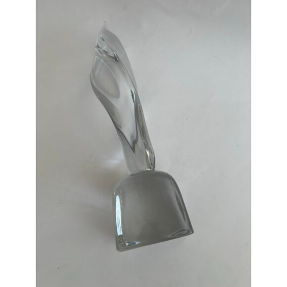 Signed Daum France Crystal Flame Sculpture 16" JL - Picture 2 of 7